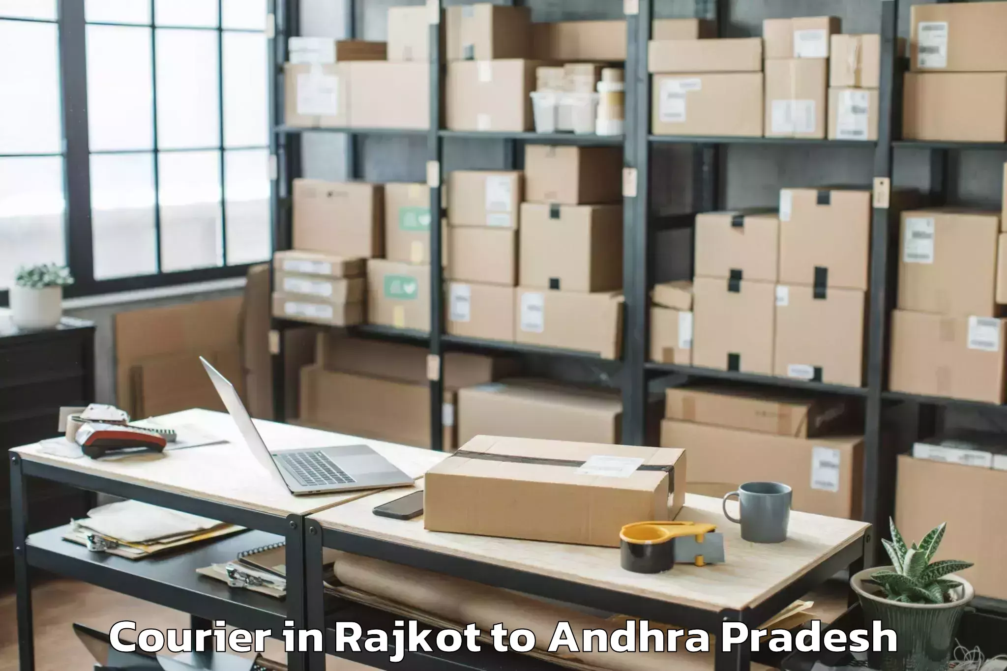 Hassle-Free Rajkot to Nallajerla Courier